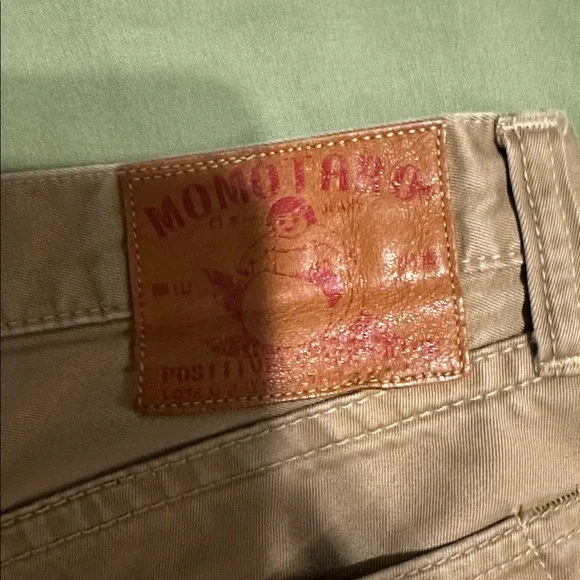 Momotaro Light Brown Flat Front Shorts - Picture 4 of 6